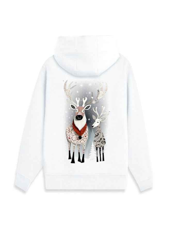 Unisex Zip Hoodie Reindeer | UH38 (Premium)