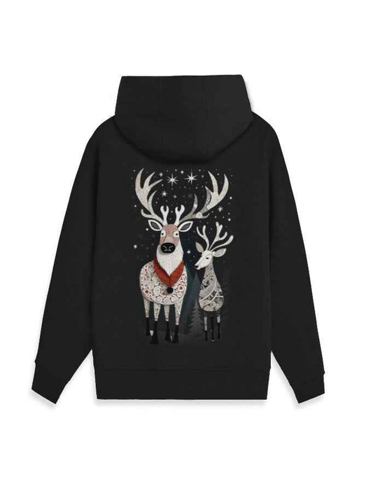 Unisex Zip Hoodie Reindeer | UH38 (Premium)