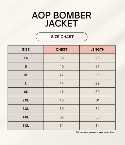 Unisex AOP Bomber Jacket – Retro Wave Geometric Pattern GlowZonePrints