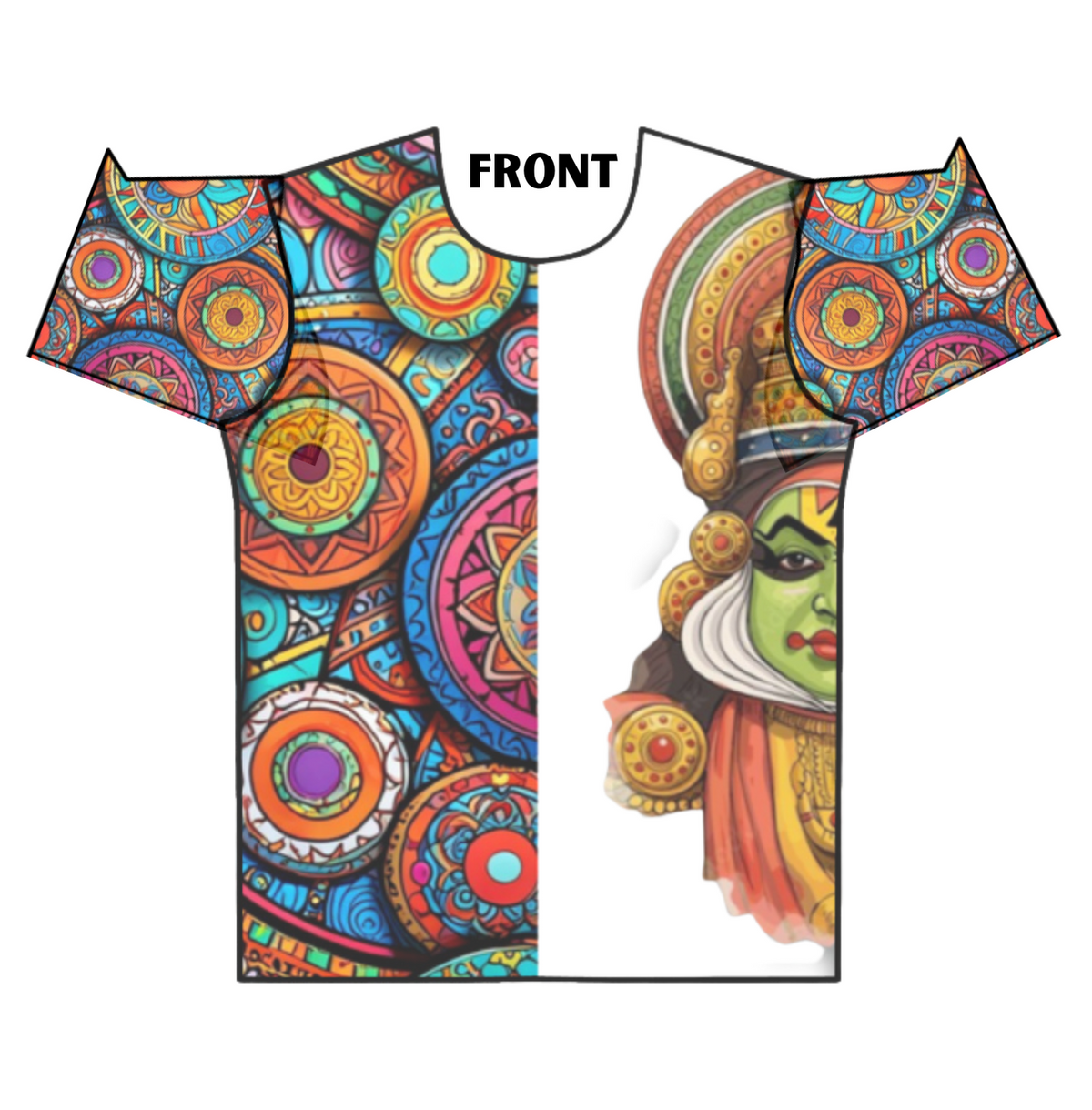 Yakshagana Unisex AOP T-Shirt
