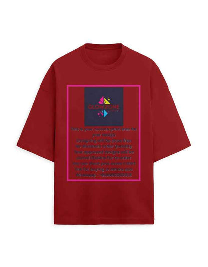 Unisex Terry Oversized Tee | UT27 (Custom Print)