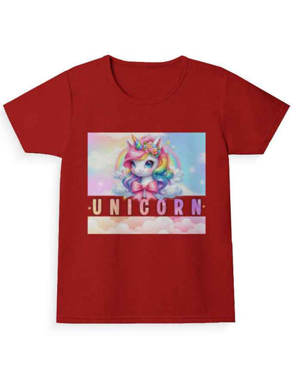 Unicorn Girl’s Crew Neck T-Shirt