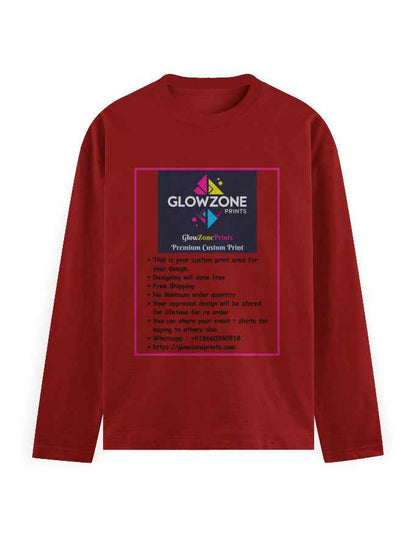Men's Full Sleeve T-Shirt | MF31 (Custom Print)