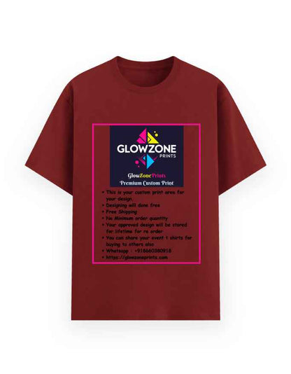 Unisex Basic T-Shirt | UB73 (Custom Print) Red GlowZonePrints