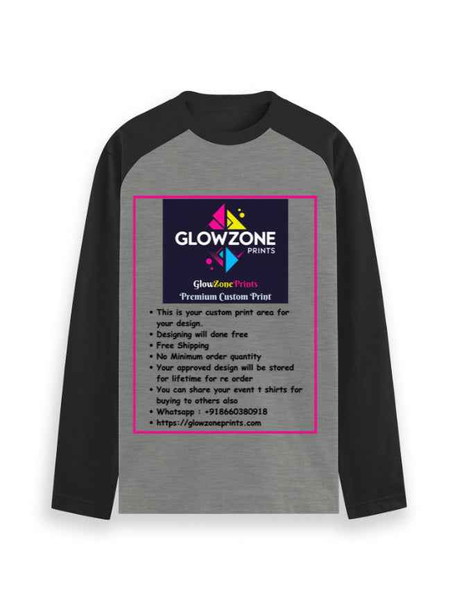 Unisex Raglan T-Shirt | UR37 (Custom Print)