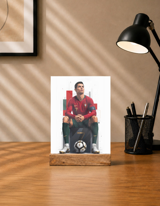 Acrylic Photo Frame with Wooden Stand – Personalized UV Print Custom Print Standard 5x7 Inch GlowZonePrints