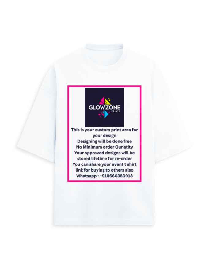Unisex Terry Oversized Tee | UT27 (Custom Print)