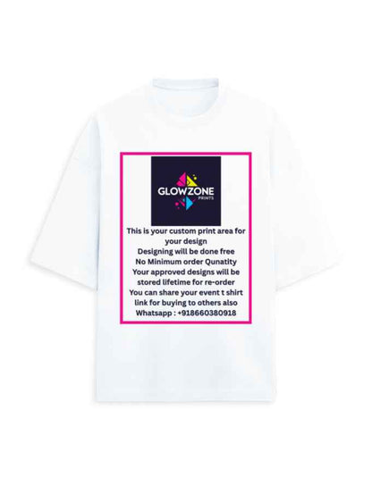 Unisex Terry Oversized Tee | UT27 (Custom Print)