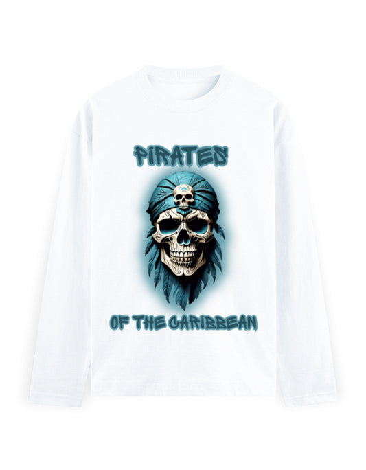 Men's Full Sleeve T-Shirt - Pirates White GlowZonePrints