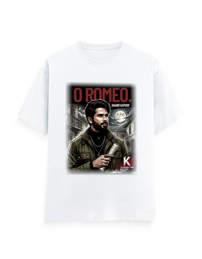 Unisex Classic Crew T-Shirt - O Romeo White GlowZonePrints