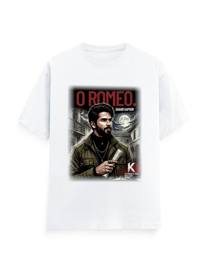 Unisex Classic Crew T-Shirt - O Romeo White GlowZonePrints