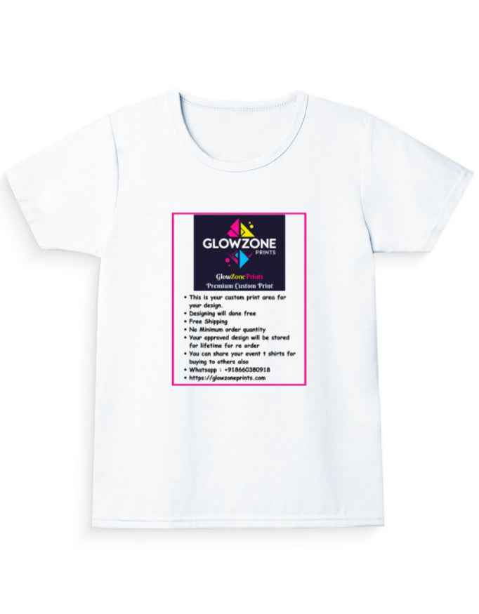 Girl's Crew Neck T-Shirt (Custom Print)