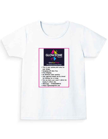 Girl's Crew Neck T-Shirt (Custom Print)