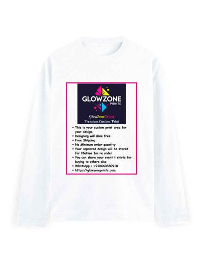 Men's Full Sleeve T-Shirt | MF31 (Custom Print)