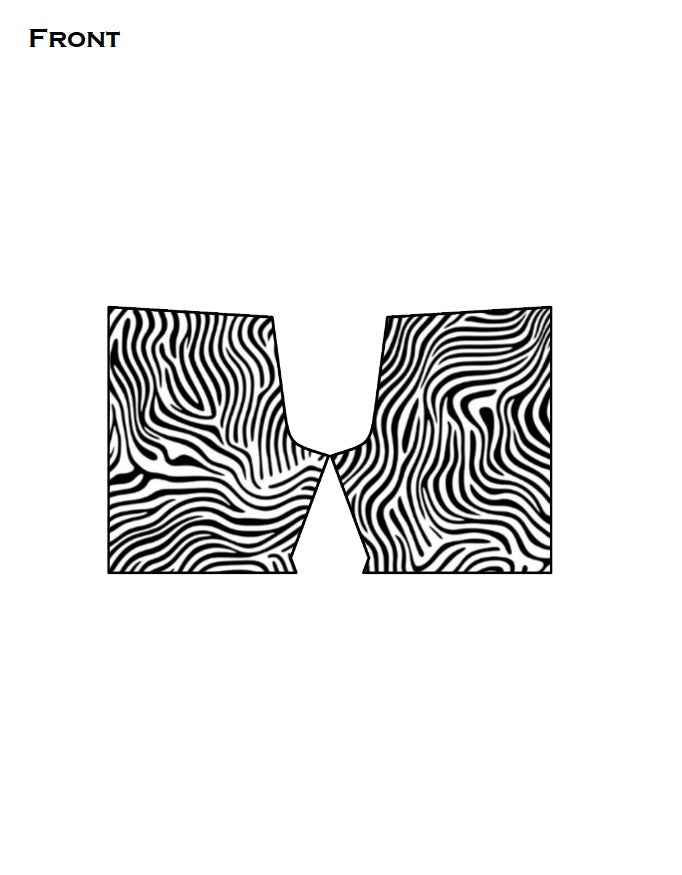 Zebra Lines Unisex AOP Sports Shorts