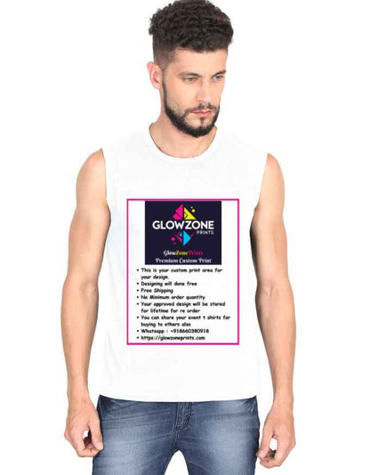 Men's Sleeveless T-Shirt | MS36 (Custom Print)