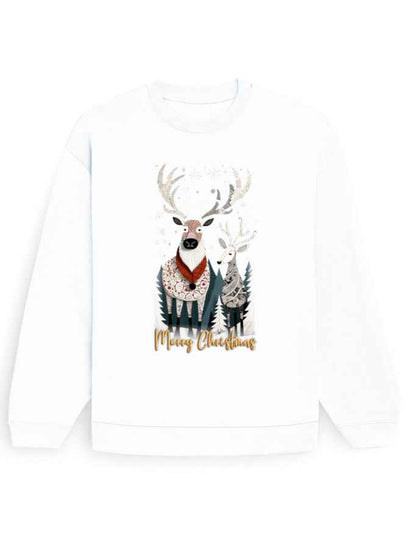Unisex Oversized Sweatshirt Reindeer – Merry Christmas Edition | UH35