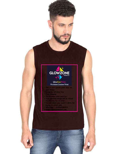 Men's Sleeveless T-Shirt | MS36 (Custom Print)