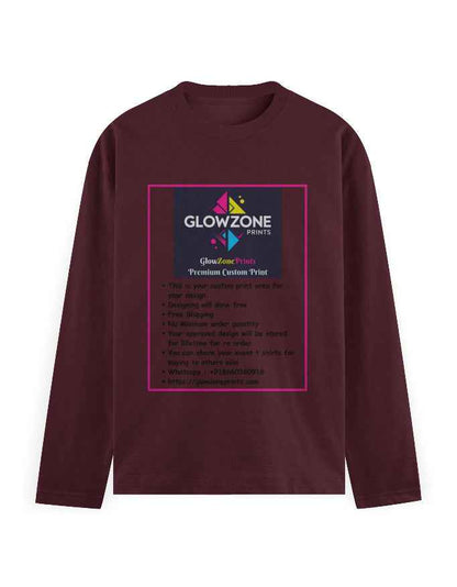 Men's Full Sleeve T-Shirt | MF31 (Custom Print)