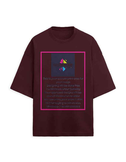 Unisex Terry Oversized Tee | UT27 (Custom Print)