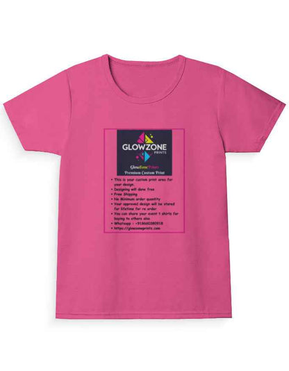 Girl's Crew Neck T-Shirt (Custom Print)