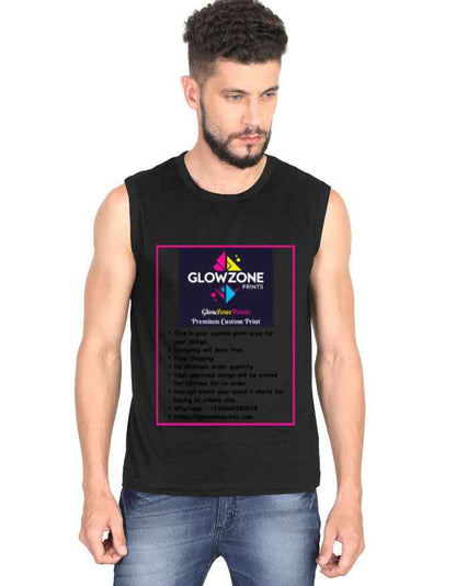 Men's Sleeveless T-Shirt | MS36 (Custom Print)