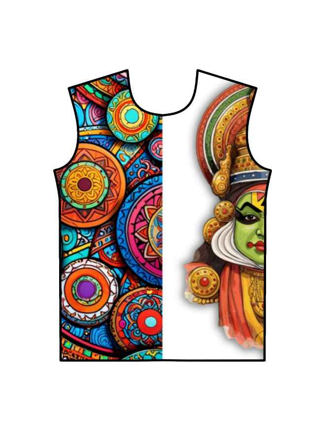 Yakshagana Unisex AOP T-Shirt