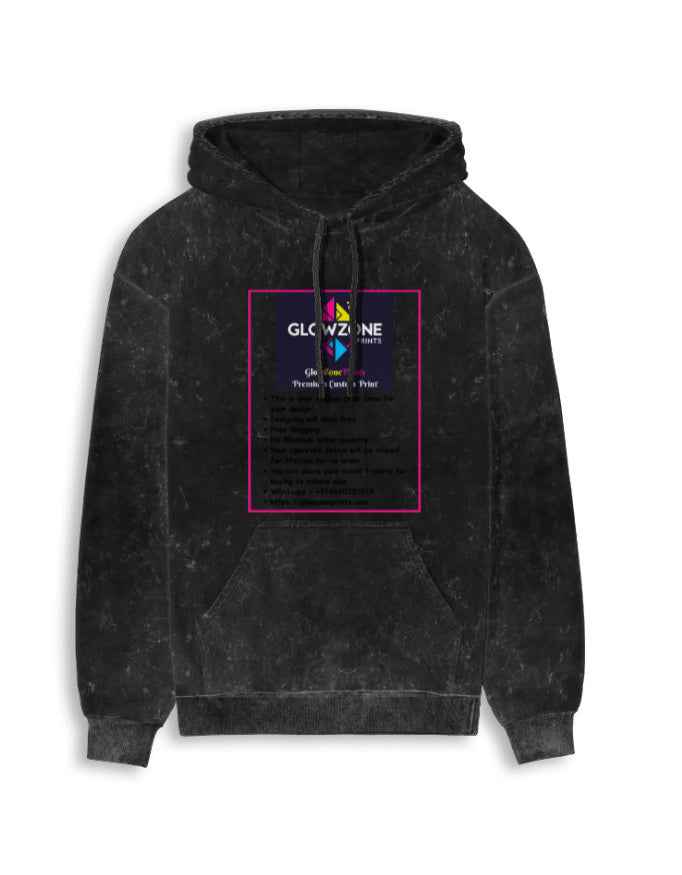 Unisex Acid Washed Hoodie | UH62 (Custom Prints)