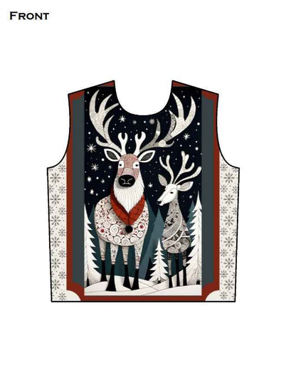 Reindeer Unisex AOP (All Over Print) Sweatshirt GlowZonePrints