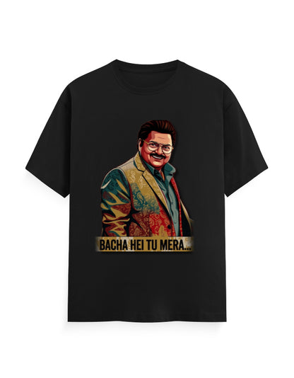 Unisex Crew T-Shirt – Dhurandhar (F) Black GlowZonePrints