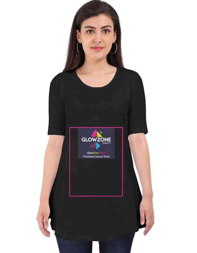 Comfort-Fit Maternity-Friendly Dress | FM44 (Custom Print)