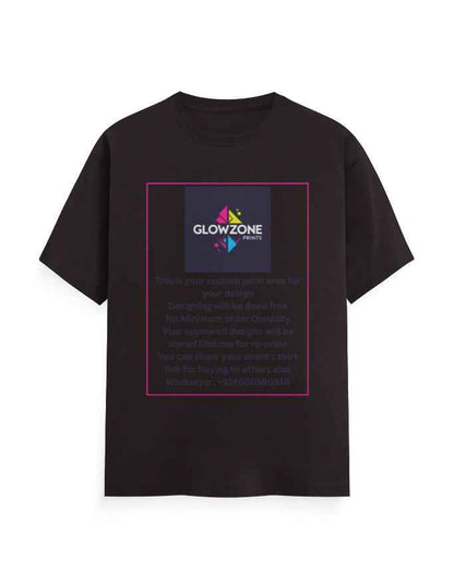 Unisex Classic Crew T-Shirt (Custom Print) Coffee Brown GlowZonePrints