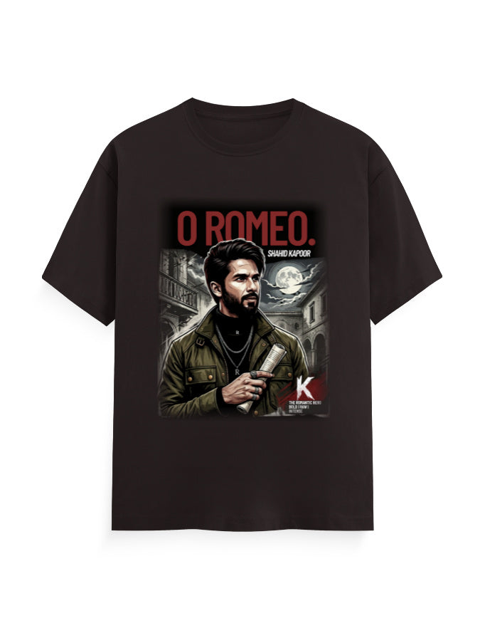 Unisex Classic Crew T-Shirt - O Romeo Coffee Brown GlowZonePrints