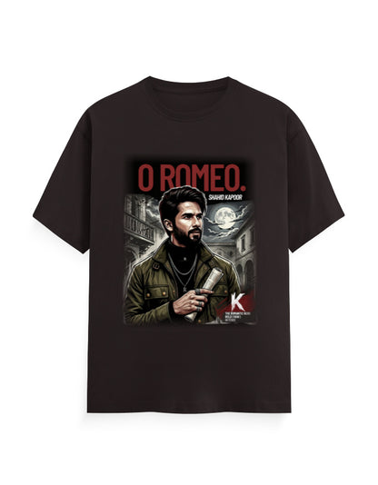 Unisex Classic Crew T-Shirt - O Romeo Coffee Brown GlowZonePrints