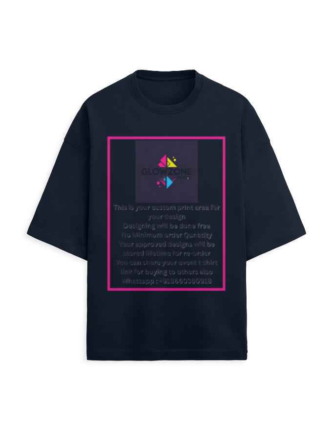 Unisex Terry Oversized Tee | UT27 (Custom Print)