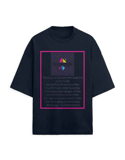 Unisex Terry Oversized Tee | UT27 (Custom Print)