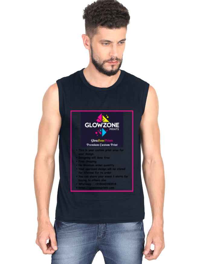 Men's Sleeveless T-Shirt | MS36 (Custom Print)