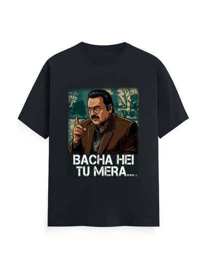 Unisex Crew T-Shirt – Dhurandhar (H) Navy Blue GlowZonePrints