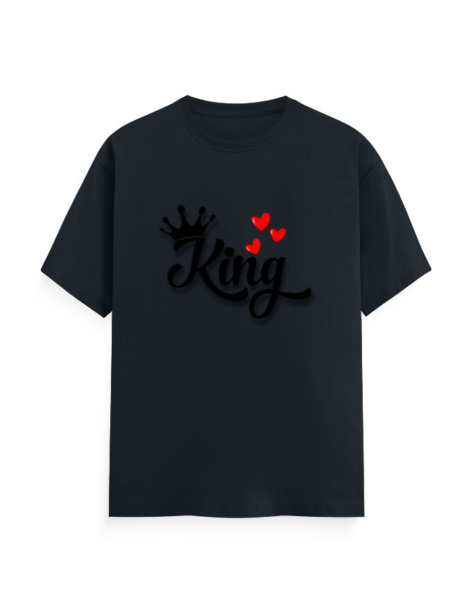 Unisex Classic Crew T-Shirt – King Navy Blue GlowZonePrints