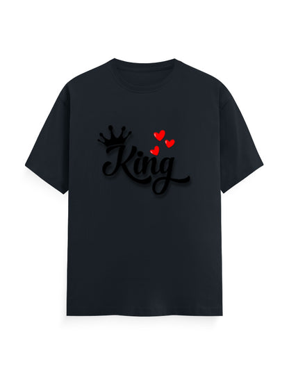 Unisex Classic Crew T-Shirt – King Navy Blue GlowZonePrints