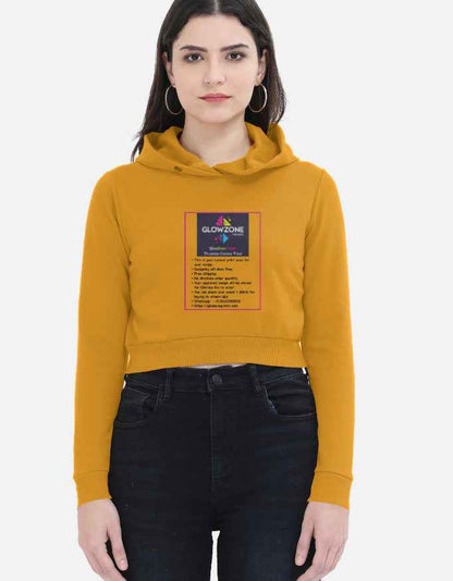 Female Cropped Hoodie | FC32 (Custom Print)
