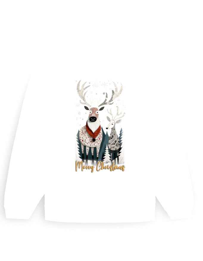 Unisex Oversized Sweatshirt Reindeer – Merry Christmas Edition | UH35