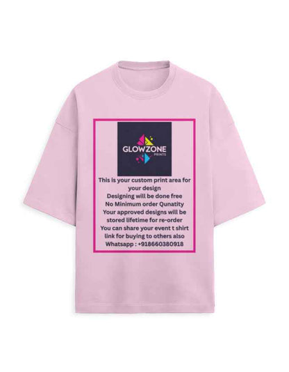 Unisex Terry Oversized Tee | UT27 (Custom Print)