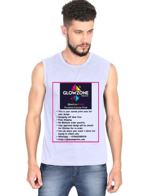 Men's Sleeveless T-Shirt | MS36 (Custom Print)