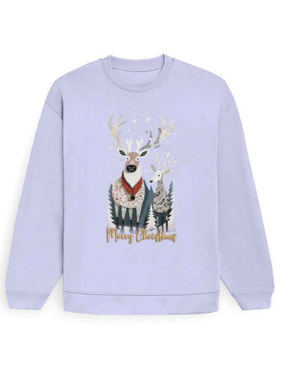 Unisex Oversized Sweatshirt Reindeer – Merry Christmas Edition | UH35