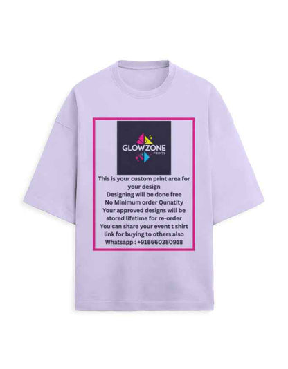 Unisex Terry Oversized Tee | UT27 (Custom Print)