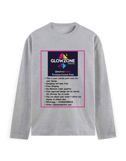 Men's Full Sleeve T-Shirt | MF31 (Custom Print)