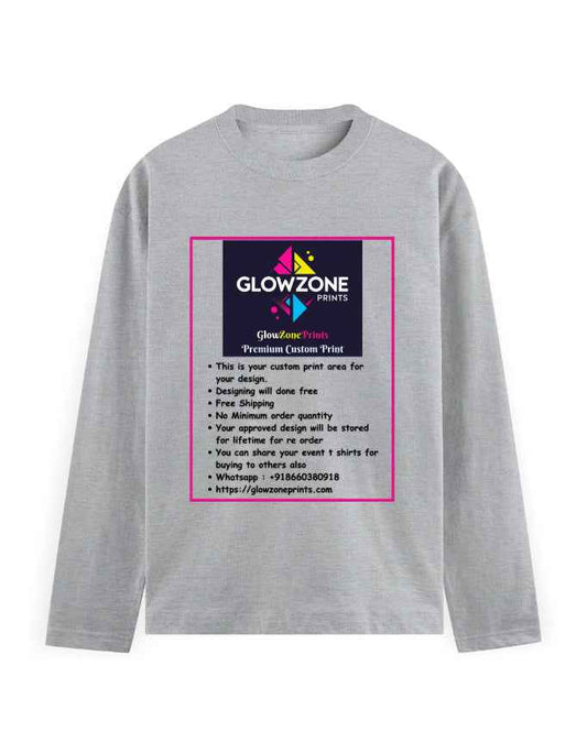 Men's Full Sleeve T-Shirt | MF31 (Custom Print)