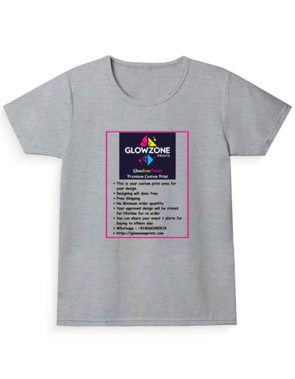 Girl's Crew Neck T-Shirt (Custom Print)