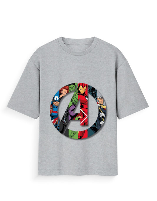Unisex Standard T-Shirt - Avengers Grey Melange GlowZonePrints